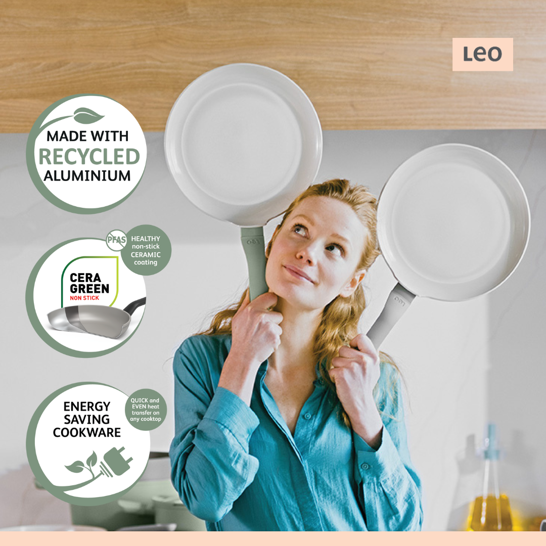 LEO Grillpfanne antihaft Balance Sage - Ø 24cm