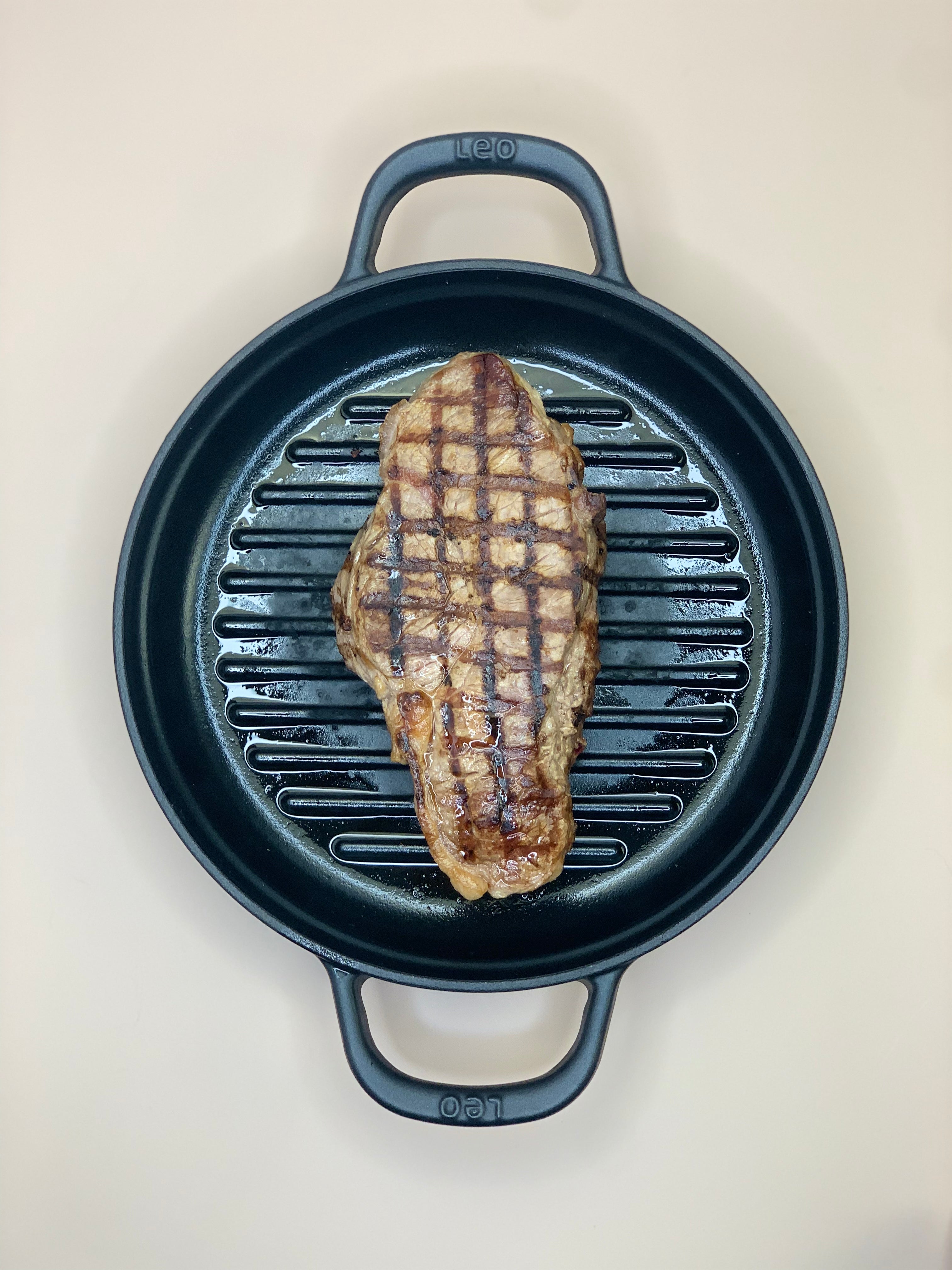 LEO Grillpfanne Graphit Gusseisen - Ø 26cm