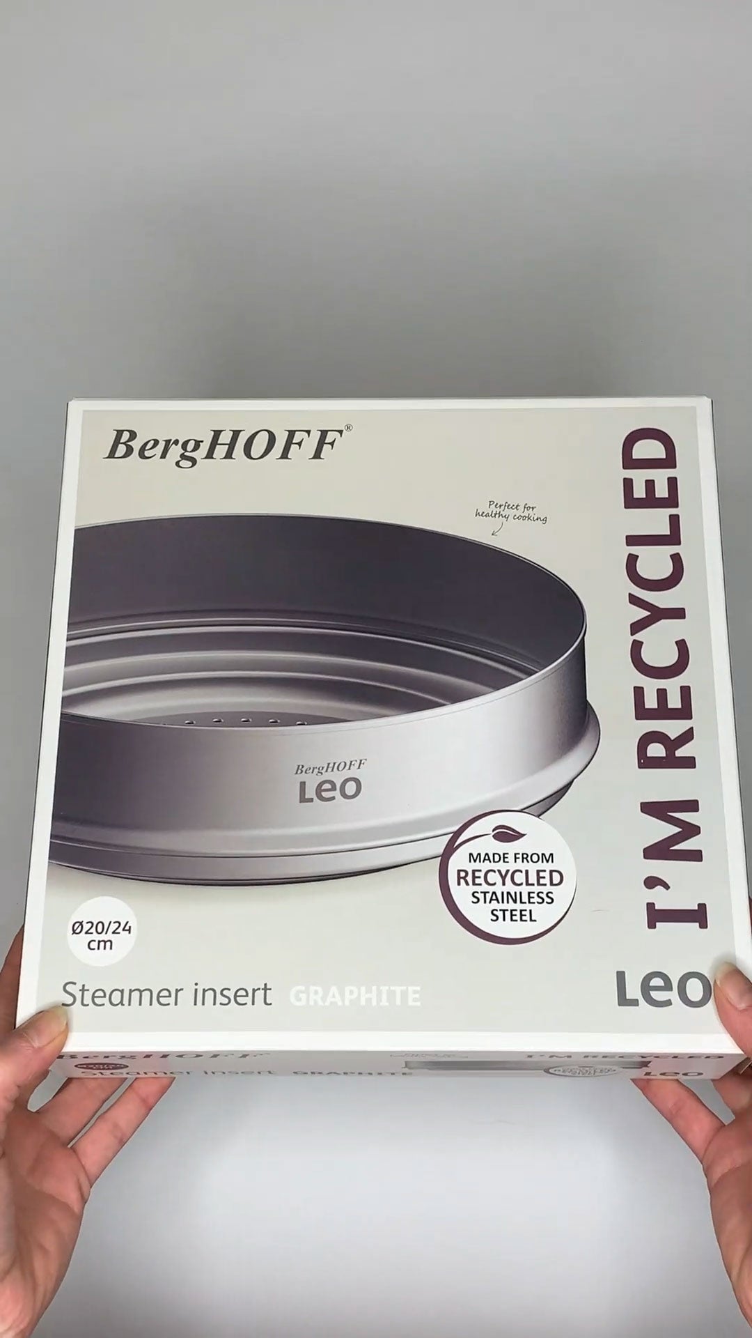 LEO Dampfkorb Graphit - Ø 20-24cm
