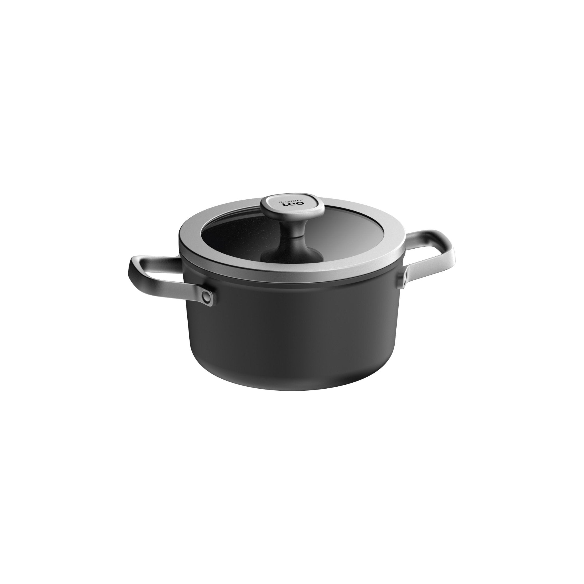 BergHOFF LEO Antihaft-Kochtopf mit Deckel Graphit