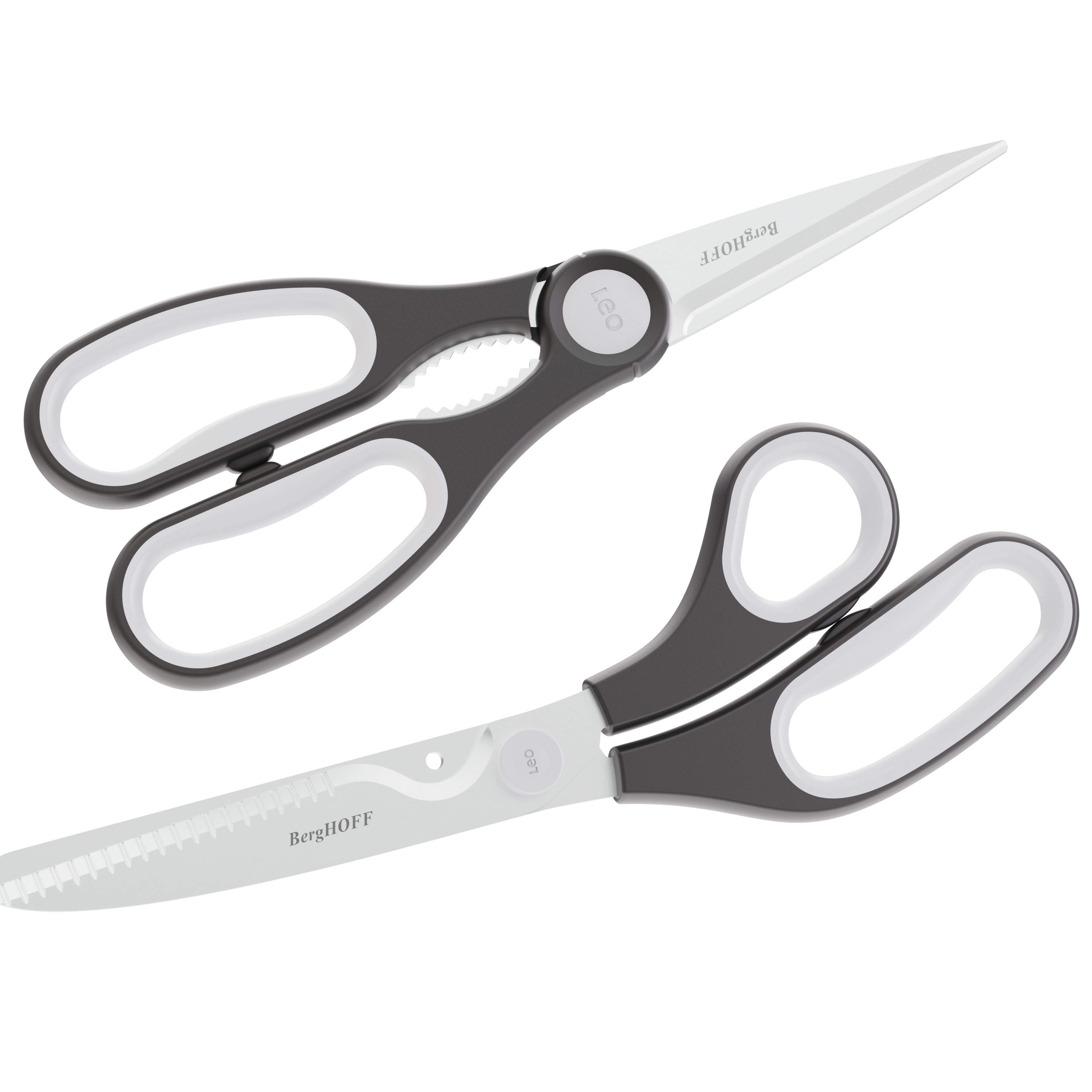 LEO Multifunktionale Küchenschere mit magnetischer Hülle Graphit 26cm