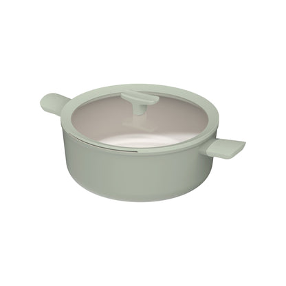 LEO Kochtopf antihaft mit Deckel Balance Sage - Ø 28cm
