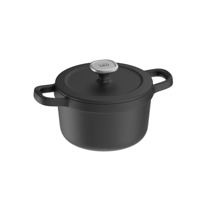 PROMO Graphit-Gusseisen – 2 Kookpotten + GRATIS Grillpfanne