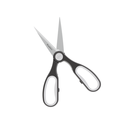 LEO Multifunktionale Küchenschere mit magnetischer Hülle Graphit 23cm